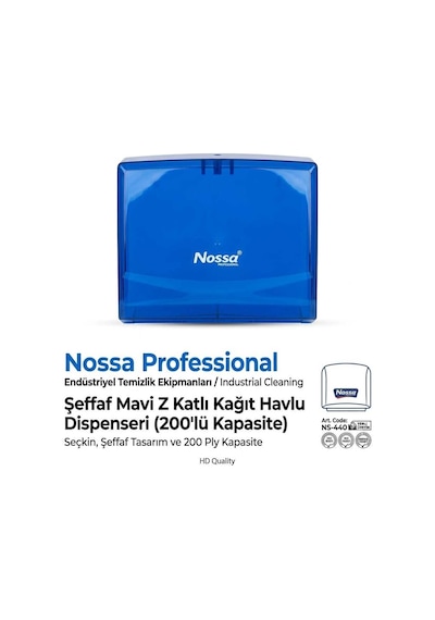 Nossa Ns-440 Dispenser Havlu Aparatı 200 Lü Mavi