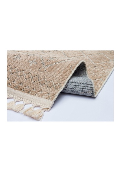 Decoser Halı Garden Serisi 11-bej Etnik İskandinav Desenli Koridor Salon Oturma Odası Kilim Halısı Bej