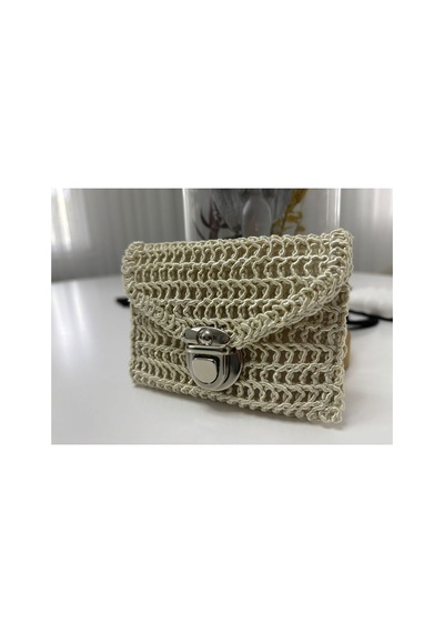 Store Örme Mini Cüzdan Krem