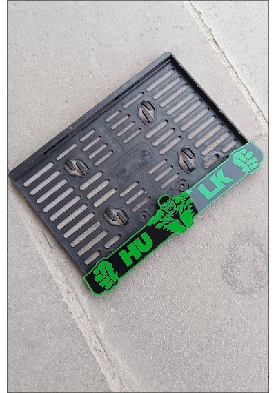 Motor Plakalık - Hulk Yazılı Plakalık - Hulk Motorsiklet Plakalık Pleksi Plakalık