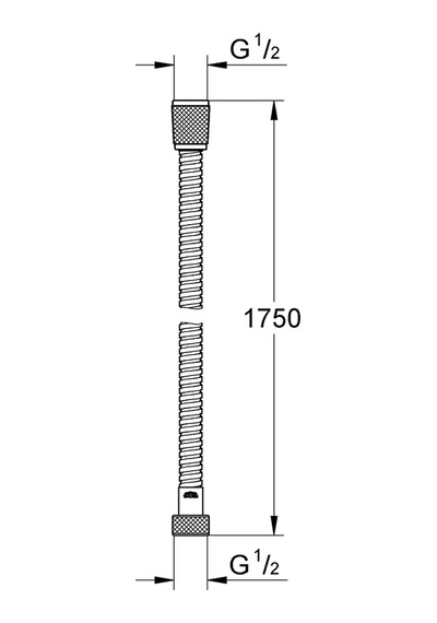 Grohe Relexaflex Metal Duş Hortumu 175 Cm Krom, 28139001 Krom