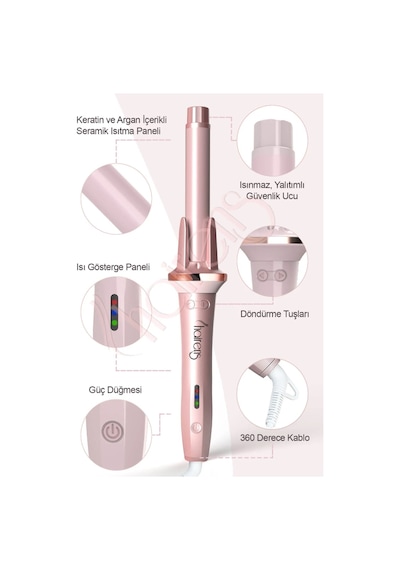 Hairens HRS-260 Otomatik Kırık Fön Saç Maşası