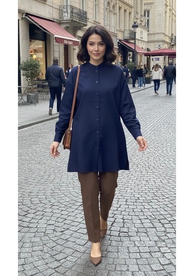 Invee İnvee Gömlek 7187 Lacivert