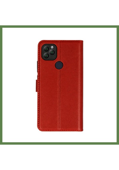 Bezos General Mobile Gm 22 Kılıf Trend S Plus Kapaklı Kılıf - Kırmızı Hb006