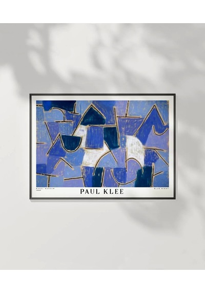 Çerçevesiz Poster Paul Klee Mavi Gece