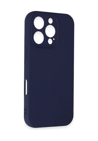 Ilkeshop Newface iPhone Uyumlu 16 Pro Kılıf First Silikon - Lacivert