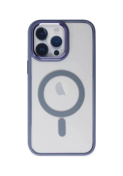 Newface Apple iPhone Uyumlu 14 Pro Kılıf Room Magneticsafe Silikon - Sierra Blue Mavi