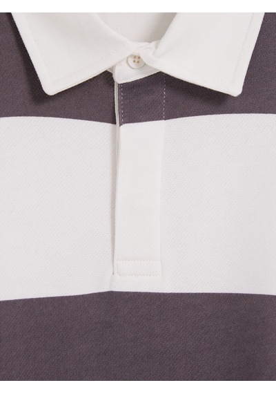 Lcw Vision Bej Polo Yaka Çizgili Erkek Sweatshirt