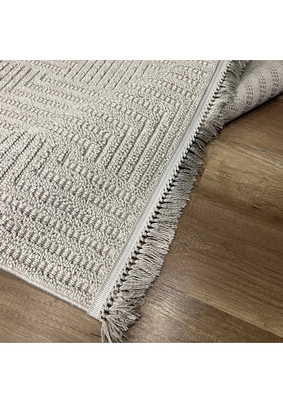 Hoom Rugs Vega S5511a Krem Bej Hav Toz Vermez Hasır Dokuma Modern Makina Halısı Krem