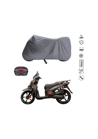 SYM HD Evo 200 Arka Çanta Uyumlu Motosiklet Branda Su Geçirmez Motor Branda