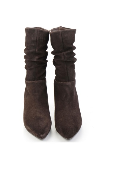Bambi Kahve Süet Hakiki Deri Kadın Bot & Bootie K02750150102 Kahverengi