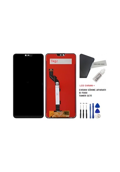 Xiaomi Mi 8 Lite Uyumlu Lcd Ekran Dokunmatik Servis + B-7000 + Tamir Seti