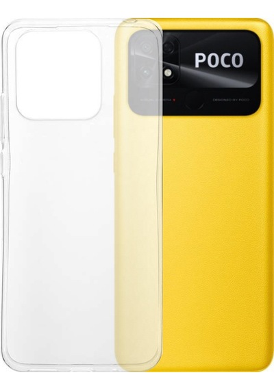 Xiaomi Poco C40 1mm Süper Silikon Şeffaf Kapak
