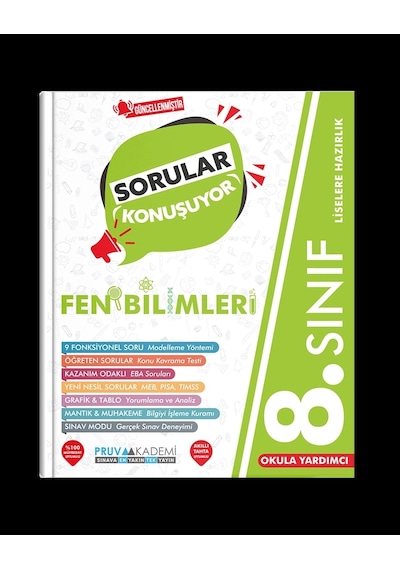 Pruva Akademi Yayıncılık 8.sınıf Fen Bilimleri Sorular Konuşuyor