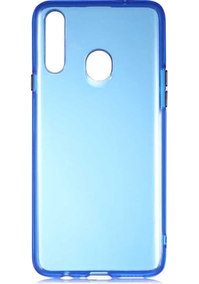 Samsung Uyumlu Galaxy A20s Kılıf Zore Bistro Kapak Mavi