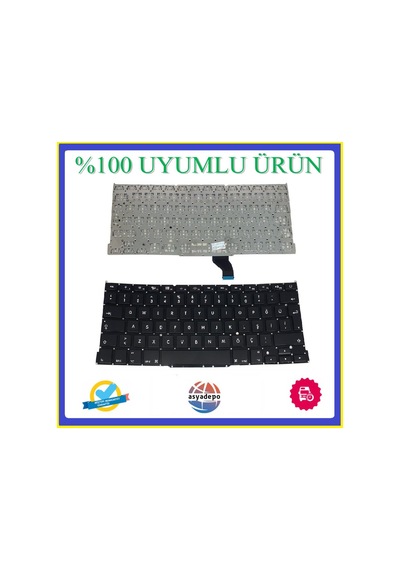 Apple Uyumlu MacBook Pro A1502 Emc2875 Klavye Tr Büyük Enter