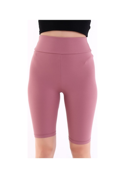Self Clothing Kadın Gül Kurusu Yüksek Bel Fitilli Dayanıklı Örme Kumaş Toparlay (548212938)