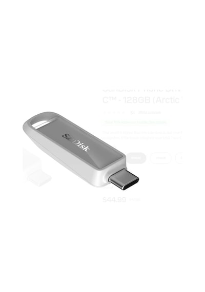 Sandisk Sdıxs0n-128g-gn6ne 128gb Phone Drive With Usb-c-128gb Arctic White Flash Bellek