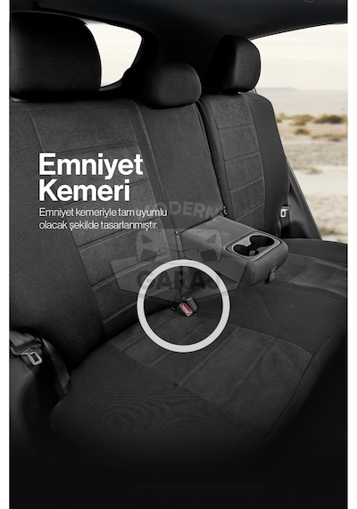 Universal Ortopedik Tay Tüyü Koltuk Kılıfı Ön-arka Takım 2+1 Uyum