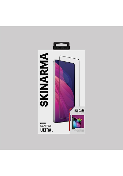 Galaxy S26 Ultra Uyumlu Skinarma 0.25mm Oleofobik True Clear Cam Ekran Koruyucu Şeffaf
