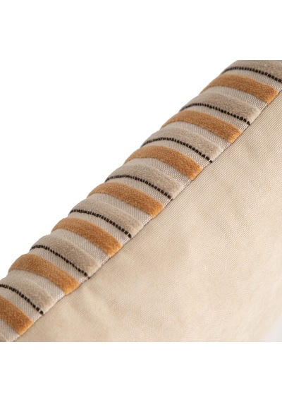 Mudo Home Alıce Çizgili Kırlent Hardal 30x50 Diğer