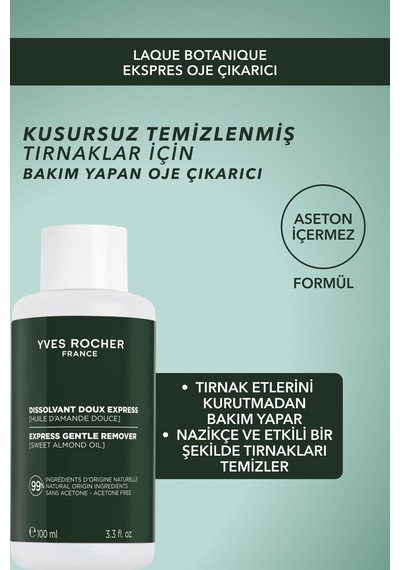 Yves Rocher Ekspres Oje Çıkarıcı 100ml - Tırnak Dostu & Vegan