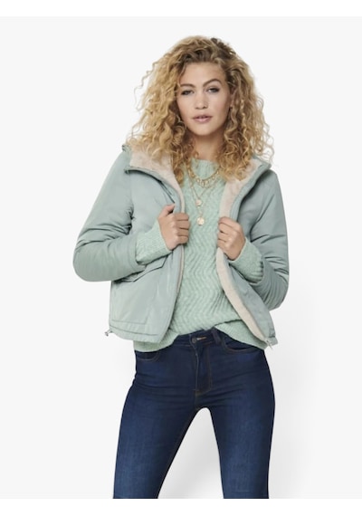 Only Onldahlıa Rev. Fur Jacket Otw Cs Kadın Gri Mont - 15208777