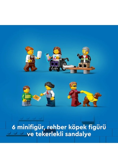 LEGO® City Şehir Merkezi Tramvay İstasyonu 60423 - 7 Yaş ve Üzeri Oyuncak Tren ve Araç Meraklıları için Yaratıcı Oyuncak Yapım Seti (811P)