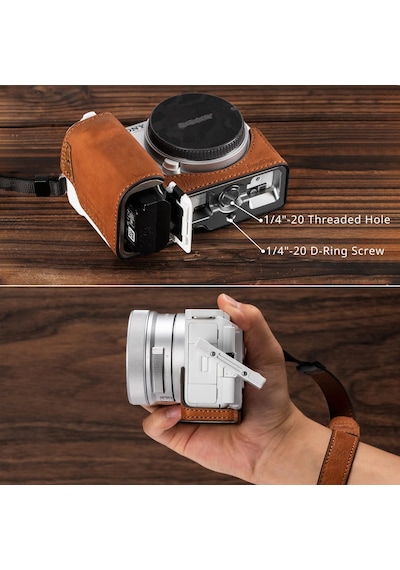 Smallrig 4889 Sony Zv-e10 Iı İçin Deri Kılıf Seti Kahverengi