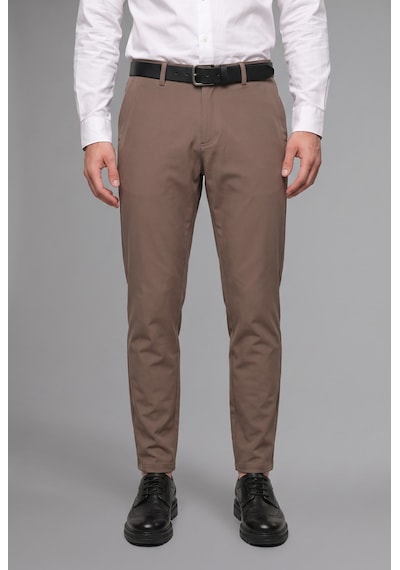 Defacto Tailored Fit Düz Paça Her Yöne Esneyen Yumuşak Tuşe Cepli Pantolon C7508ax26aubn571 Kahve-bn571