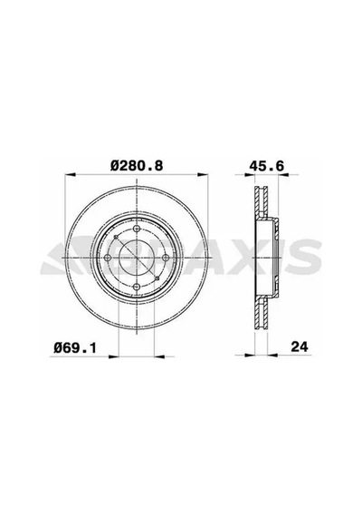 Volvo S40 Fren Diski On 1996-2004 Braxıs Ae0180 2adettir
