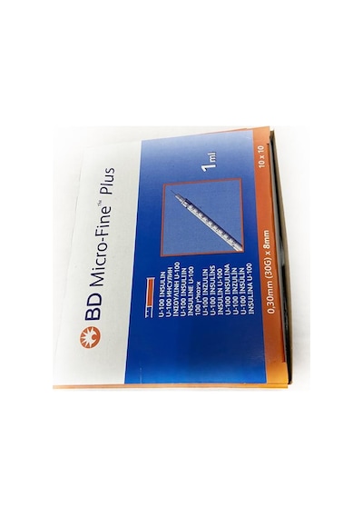 BD Micro-Fine Plus Enjektör 1 ML 30G x 8 MM 100'lü