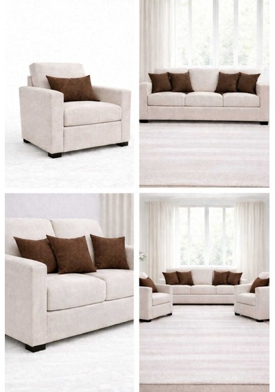Kadife Dokulu Koyu Kahverengi Kırlent Yastık Kılıfı 2 Adet 45 X 45 Cm