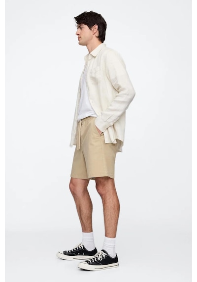 Gap Erkek 7" Essential Pull-on Khaki Bej Şort-14655