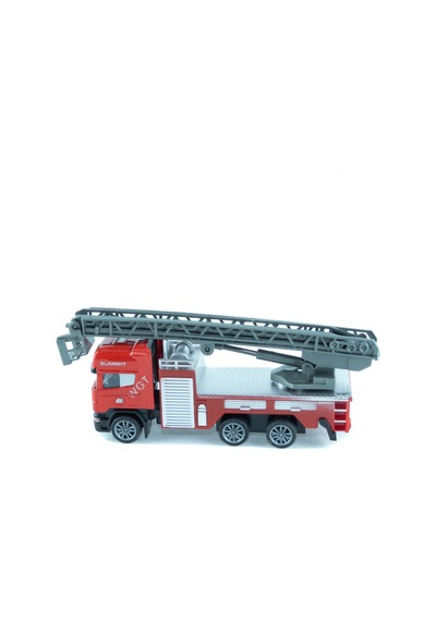 İtfaiye Oyuncak Kurtarma Kamyonu Metal Mini Çek Bırak 12 Cm