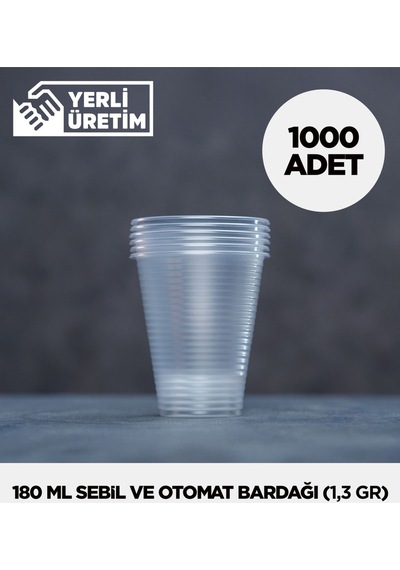 180 Ml Plastik Sebil Ve Otomat Bardağı 1000 Adet Diğer
