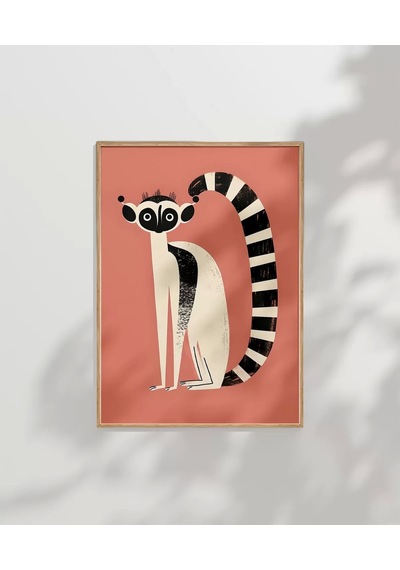 Çerçevesiz Poster Lemur Günlükleri
