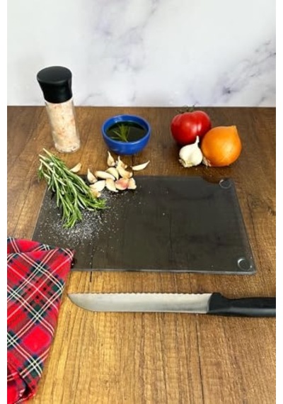 Cam Kesme Tahtası - Cam Kesme Tablası Füme Cam 17cm X 29cm Diğer