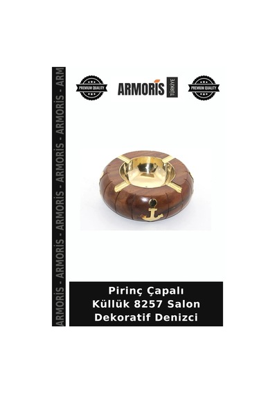 Pirinç Çapalı Küllük 8257 Salon Dekoratif Denizci