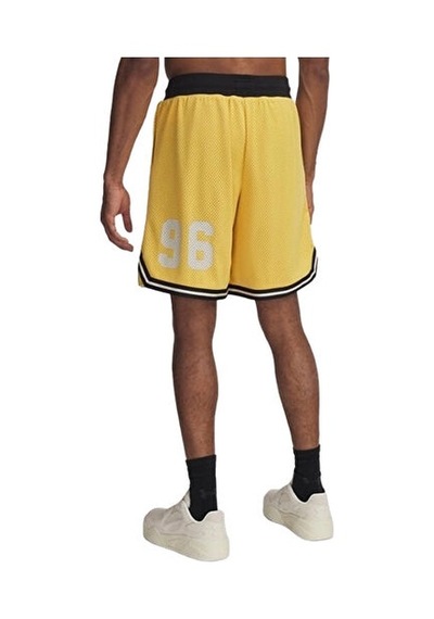 Under Armour Courtside Hoops Short Erkek Basketbol Şortu 1390120-773 Sarı Sarı