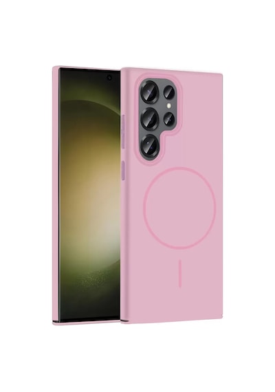 Joko Samsung Galaxy S24 Ultra Uyumlu Broş Magsafe Kapak - Pembe