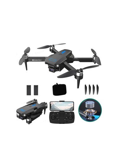 Çift Kamera Ve Bataryalı Drone Uzaktan Kumandalı App Destekli Brushless Motor Quadcopter Optik Duruş