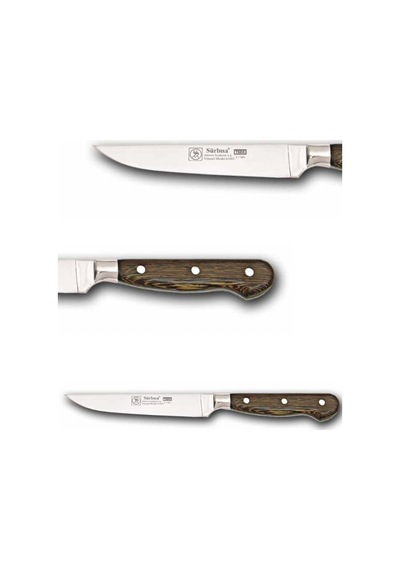 Sürbisa Ahşap Saplı Yöresel Mutfak Bıçağı 61003-ym 12.0 Cm Çok Renkli