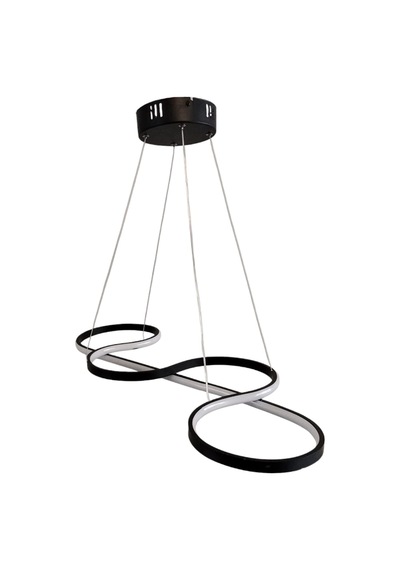 Dmr Sarkıt Yılan Led Avize Siyah Kasa 45w Üç Renk 6500k/4000k/3000k Beyaz /sarı/ılık Beyaz Günışığ Çok Renkli