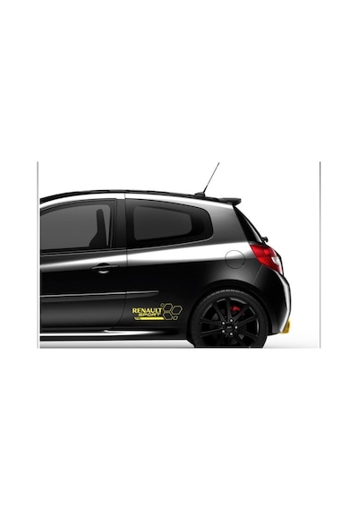 Renault Sport Yazılı Altıgen Desenli Sticker Etiket Modeli