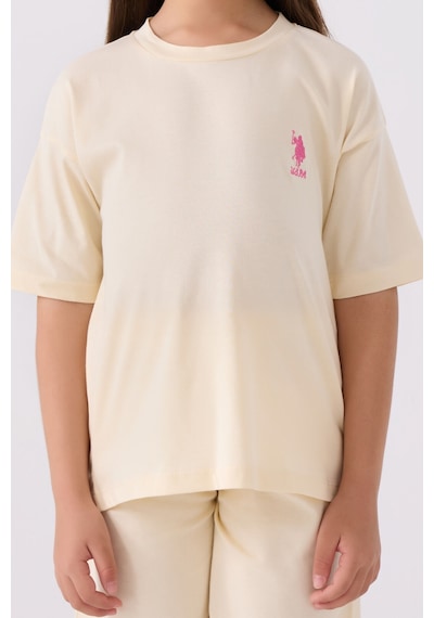 U.S. Polo Assn. U.s. Polo Assn Kız Çocuk Sarı Bermuda Takım Us1848-c-v20 Sarı