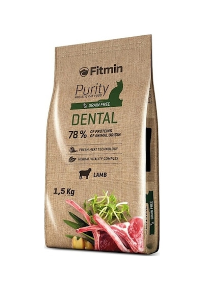 Fitmin Purity Dental Taze Kuzu Etli Yetişkin Kedi Maması 1500 G