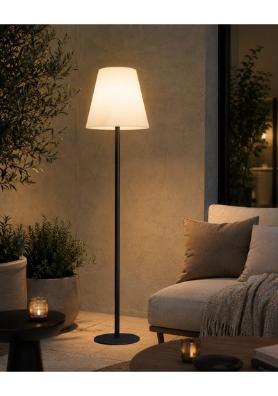 Standy Kablosuz Rgb Led Lambader Krem