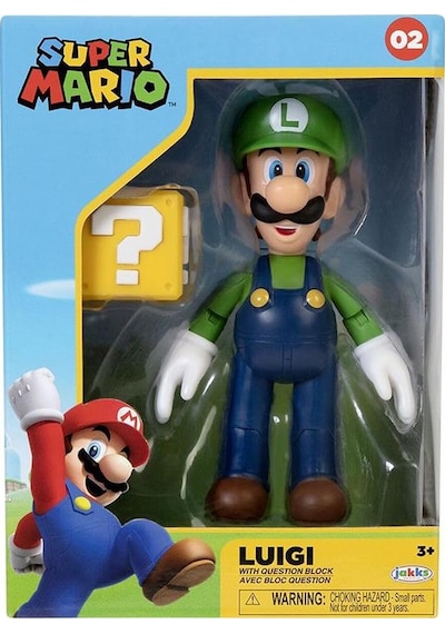 Süper Mario Luigi Ve Blok Figürü