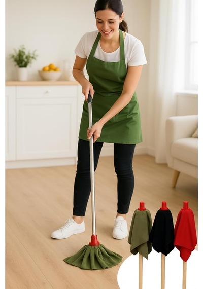 Havlu Mop Başlığı 30 Cm Yumuşak Dokulu, Süper Emici, Dayanıklı Ve Kolay Tak-çıkar Temizlik Bezi, Karışık Renk Belirtilmemiş